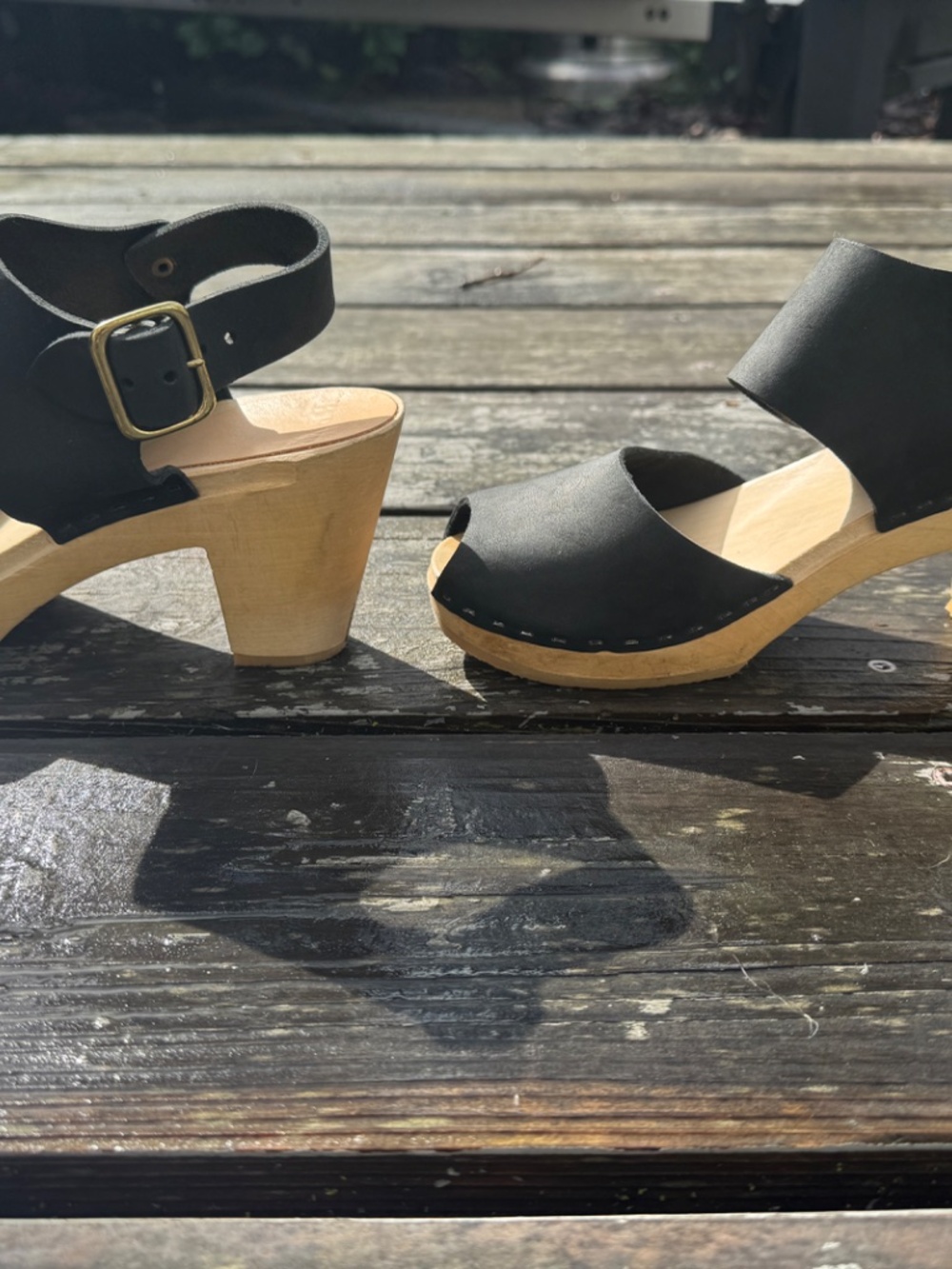 Bryr Miranda Peep Toe Clogs sz. 37 - Picture 3 of 6